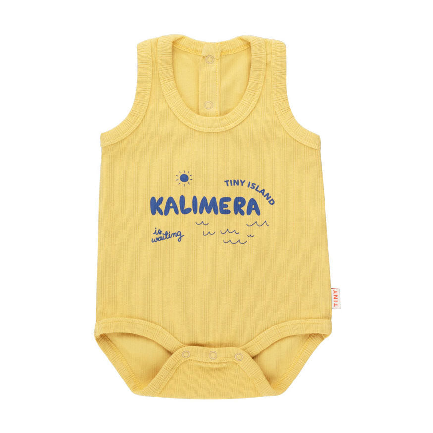 Tiny Cottons bodysuits Tiny Cottons Canary/Ultramarine Kalimera Body