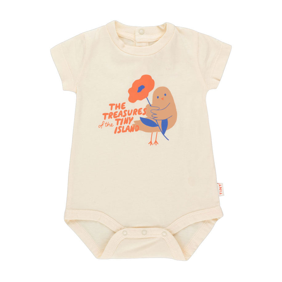 Tiny Cottons bodysuits Tiny Cottons Light Cream/Summer Red Tiny Treasure Body