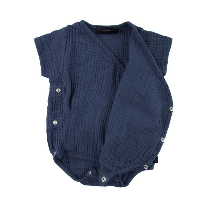 Tiny Cottons bodysuits Tiny Cottons Light Navy Sleepy Sun Wrap Body