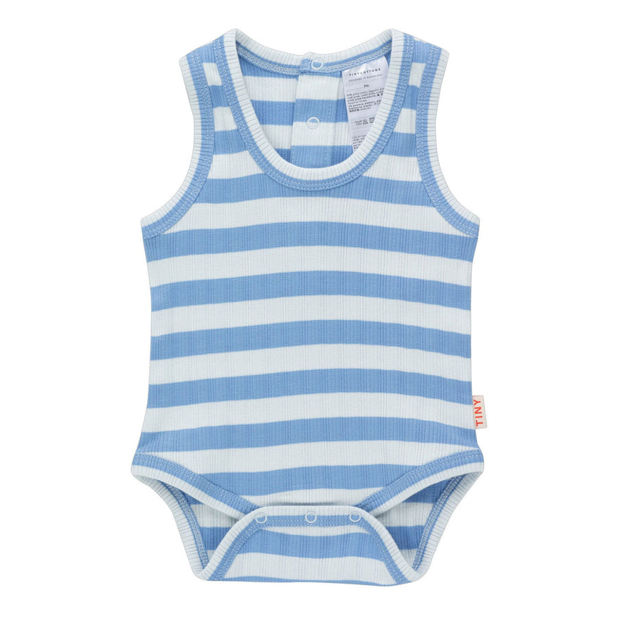 Tiny Cottons bodysuits Tiny Cottons Pale Blue/Lilac Blue Stripes Body