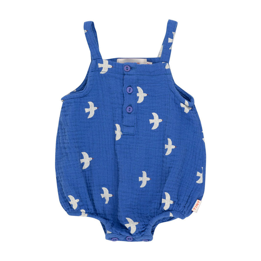 Tiny Cottons bodysuits Tiny Cottons Ultramarine/Light Cream Birds Body