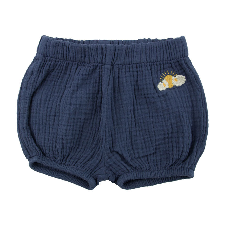 Tiny Cottons bottoms Tiny Cottons Light Navy Sleepy Sun Baby Balloon Shorts