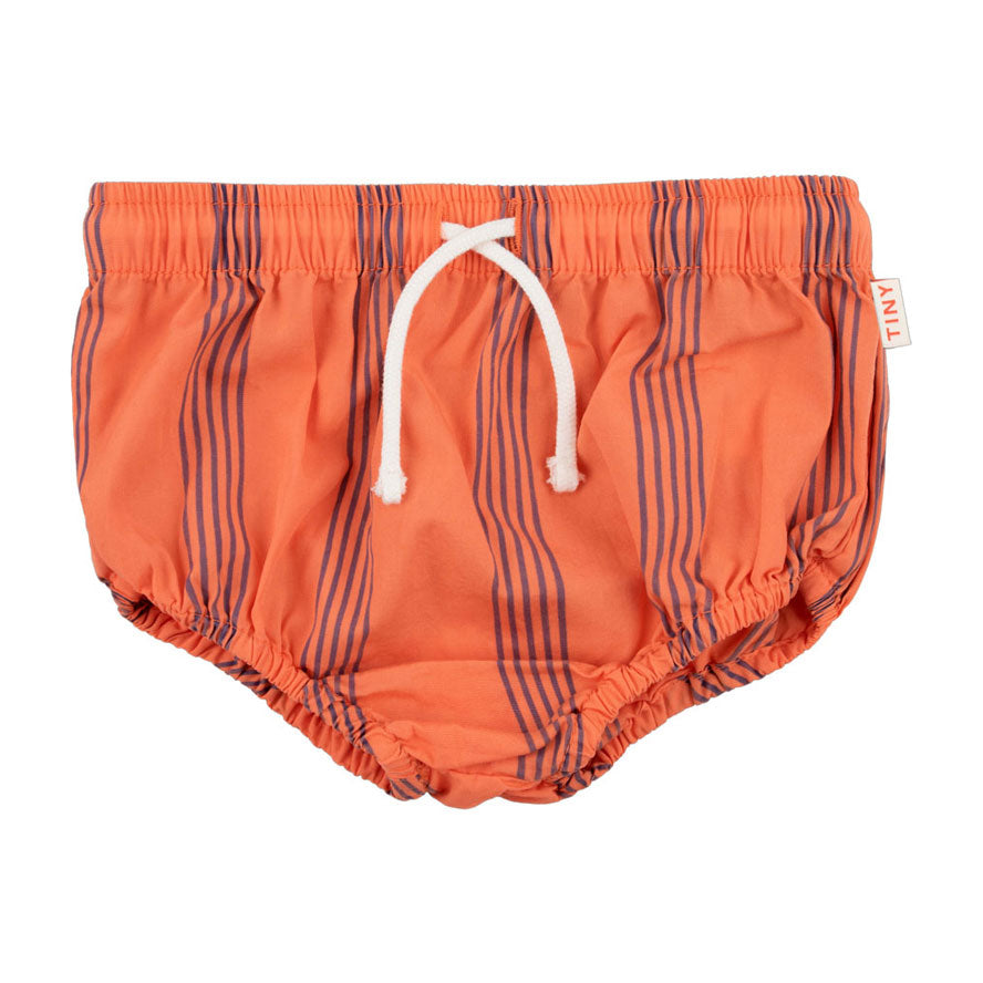 Tiny Cottons bottoms Tiny Cottons Light Red/Ultramarine Lines Baby Bloomer