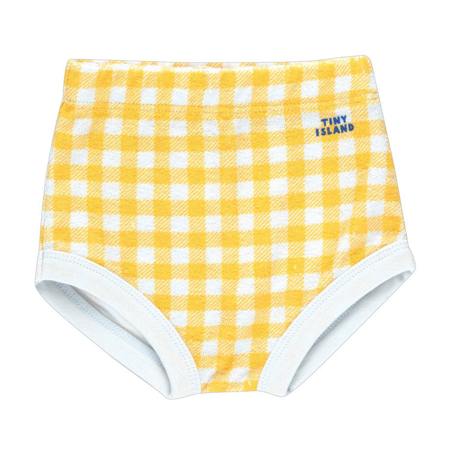 Tiny Cottons bottoms Tiny Cottons Pale Blue/Yellow Vichy Baby Bloomer
