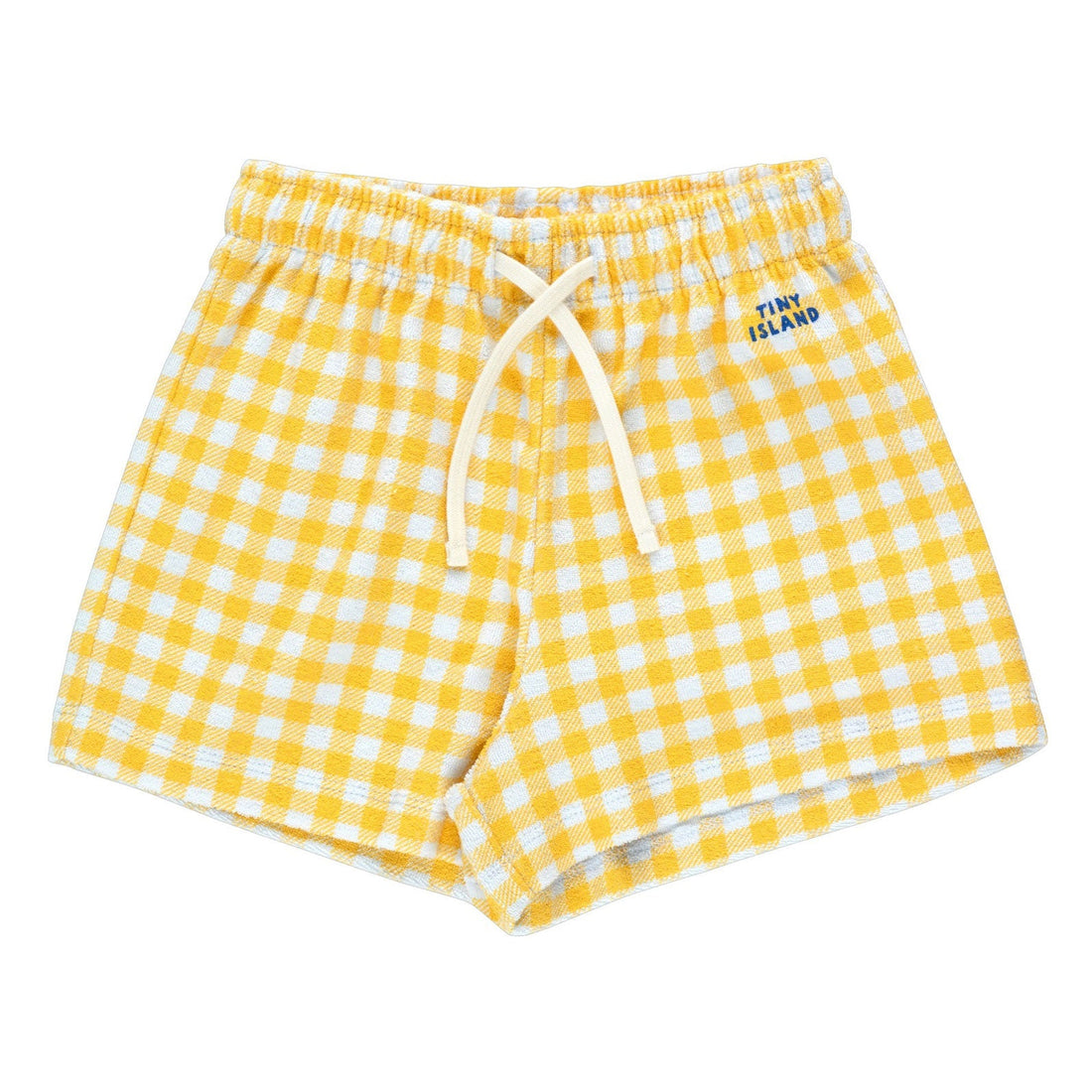 Tiny Cottons bottoms Tiny Cottons Pale Blue/Yellow Vichy Short