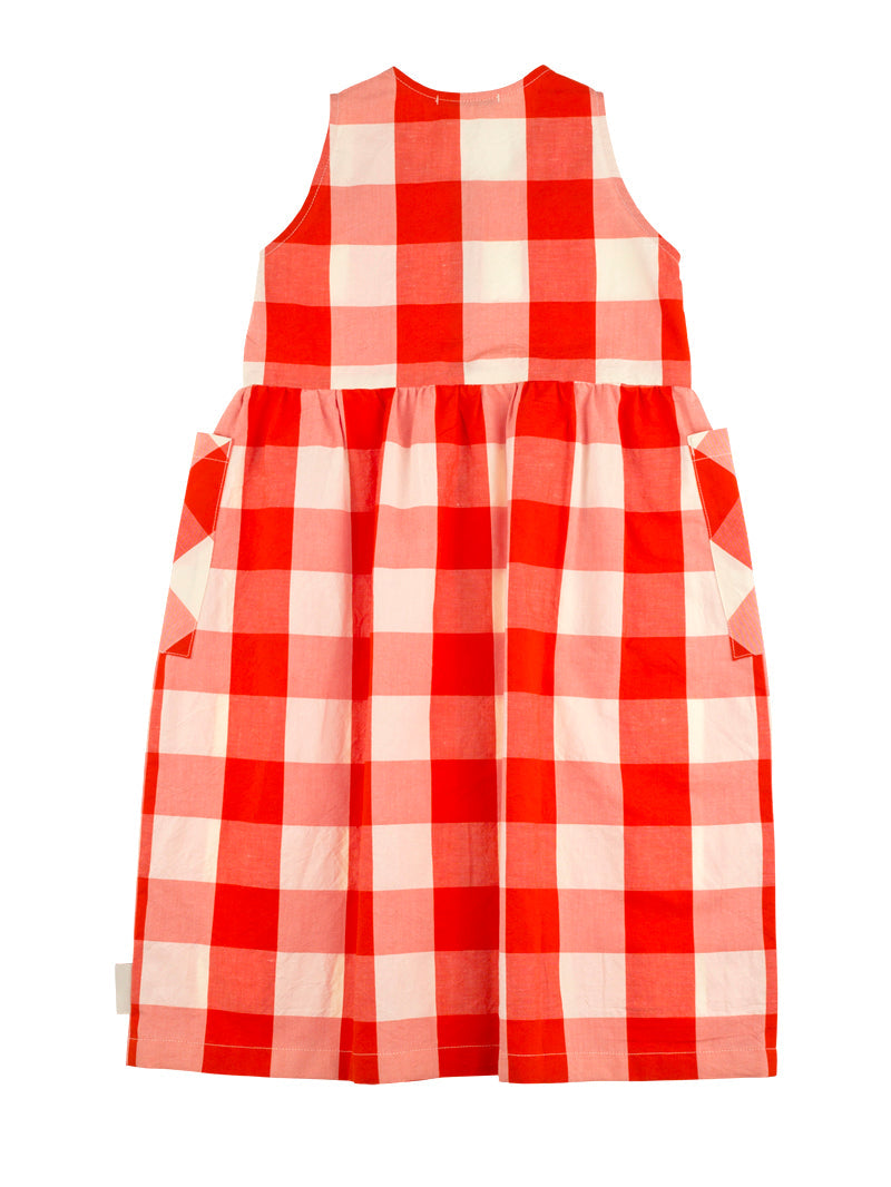 Tiny Cottons dresses Tiny Cottons Carmine Huge Check Long Tankdress