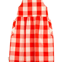 Tiny Cottons dresses Tiny Cottons Carmine Huge Check Long Tankdress