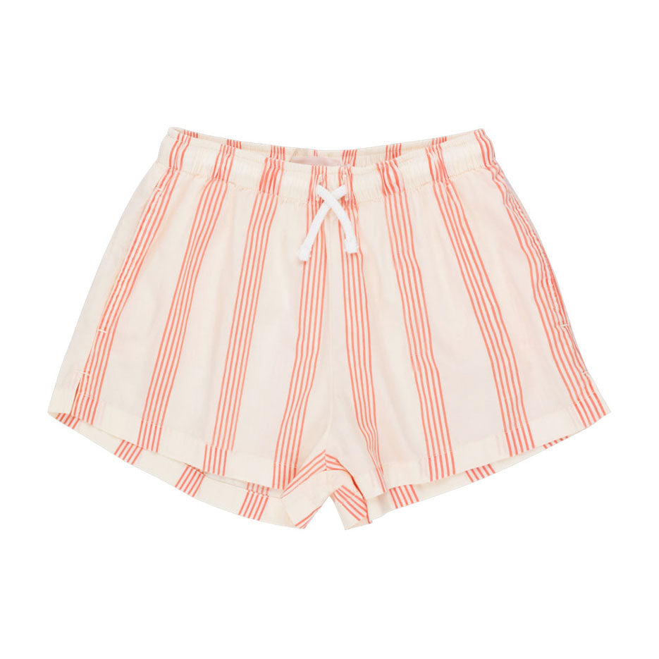 Tiny Cottons dresses Tiny Cottons Pastel Yellow/Summer Red Lines Short