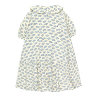 Tiny Cottons dresses Tiny Cottons Pastel Yellow/Ultramarine Forget Me Not Puff Dress