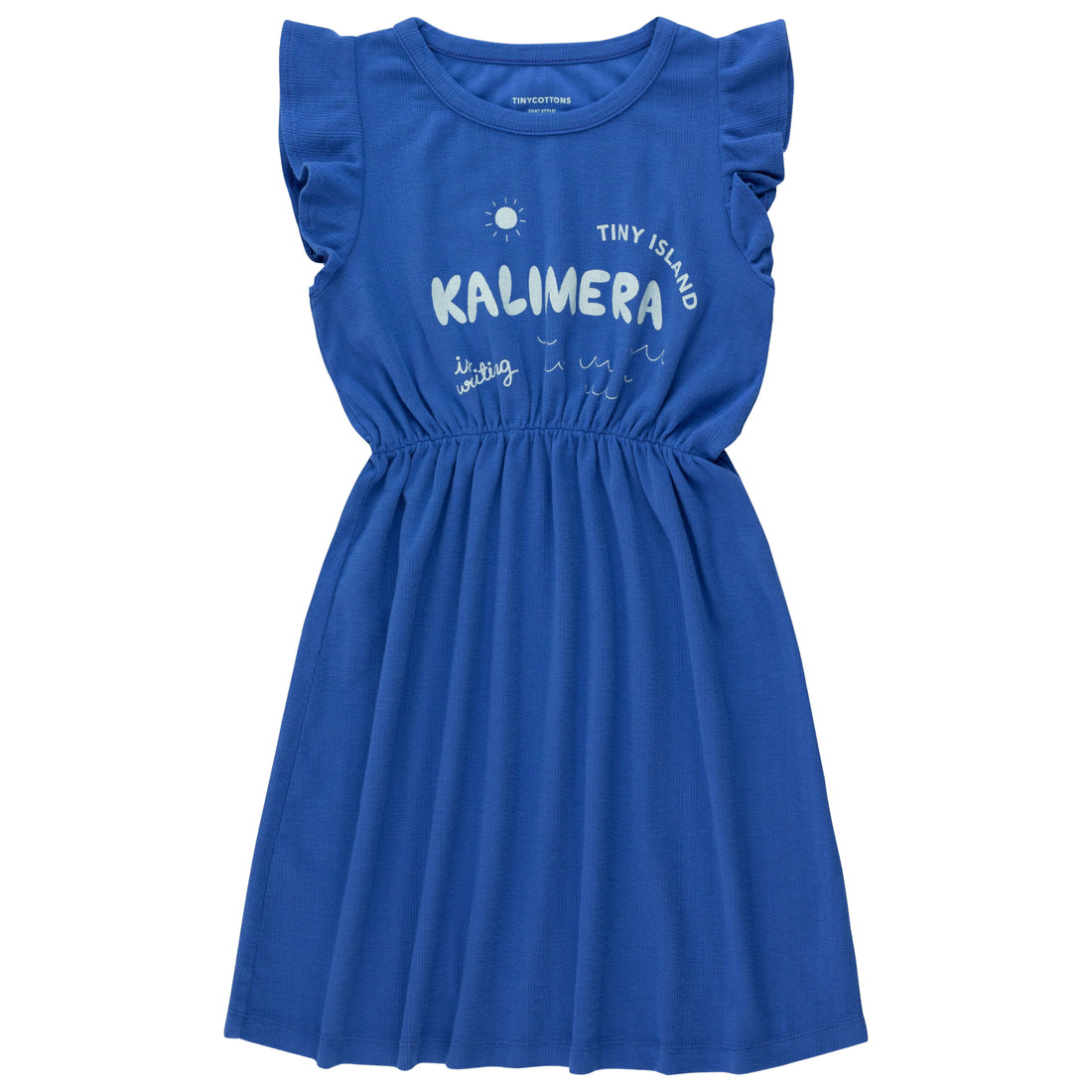 Tiny Cottons dresses Tiny Cottons Ultramarine/Light Cream Kalimera Dress
