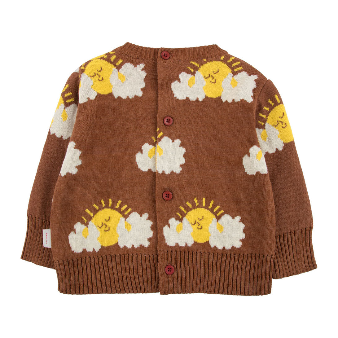 Tiny Cottons knitwear Tiny Cottons Dark Brown Sleepy Sun Baby Sweater