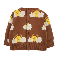 Tiny Cottons knitwear Tiny Cottons Dark Brown Sleepy Sun Baby Sweater