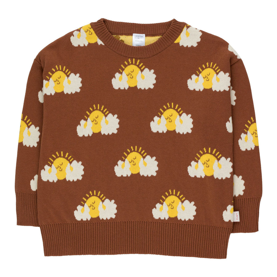 Tiny Cottons knitwear Tiny Cottons Dark Brown Sleepy Sun Sweater