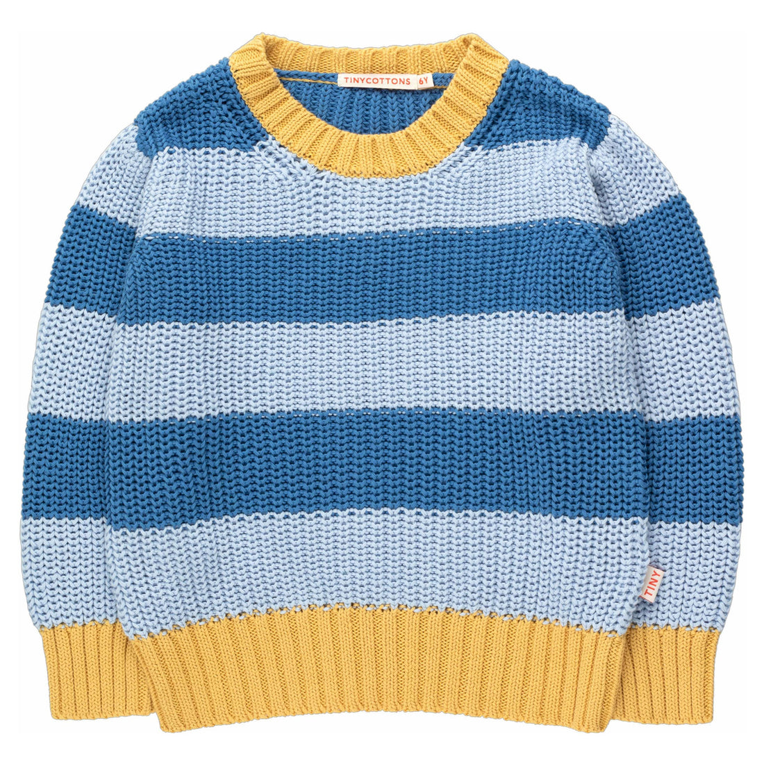 Tiny Cottons knitwear Tiny Cottons Pale Blue/Lilac Blue Stripes Sweater