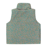 Tiny Cottons Outerwear Tiny Cottons Lilac Blue/Light Papaya Meadow Vest