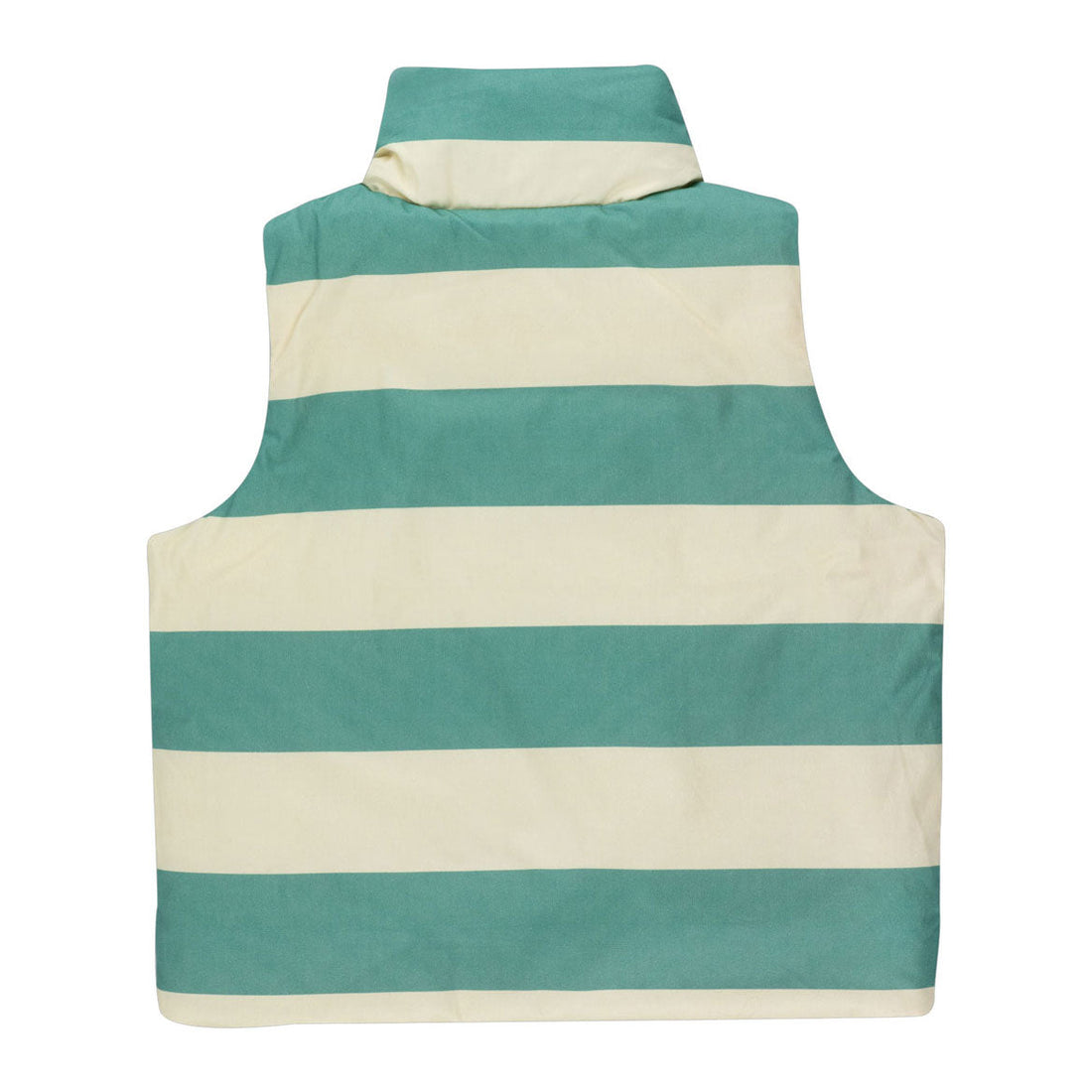 Tiny Cottons Outerwear Tiny Cottons Pastel Yellow/Light Teal Big Stripes Vest