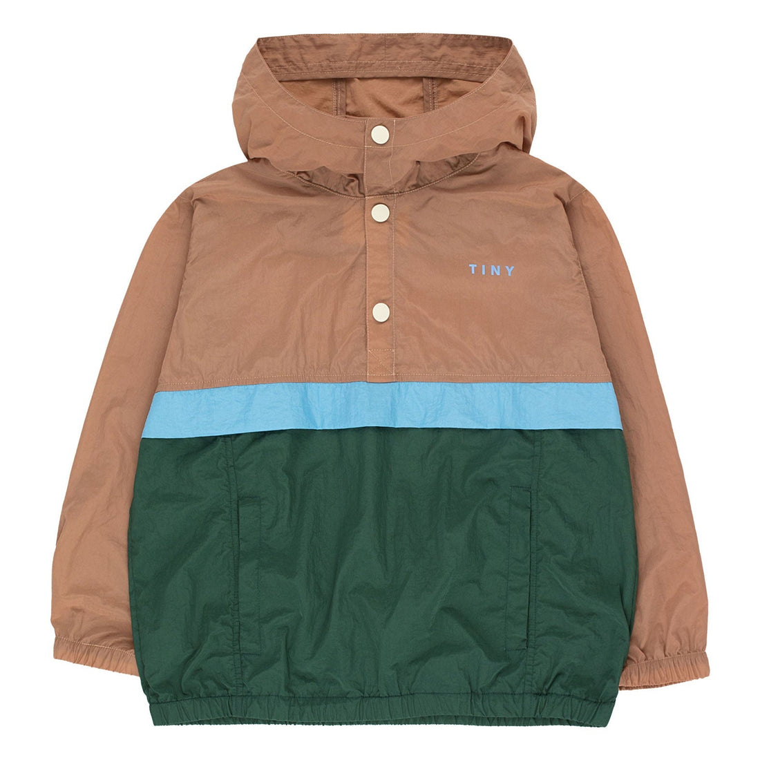 Tiny Cottons Outerwear Tiny Cottons Tan/Olive Colorblock Pullover