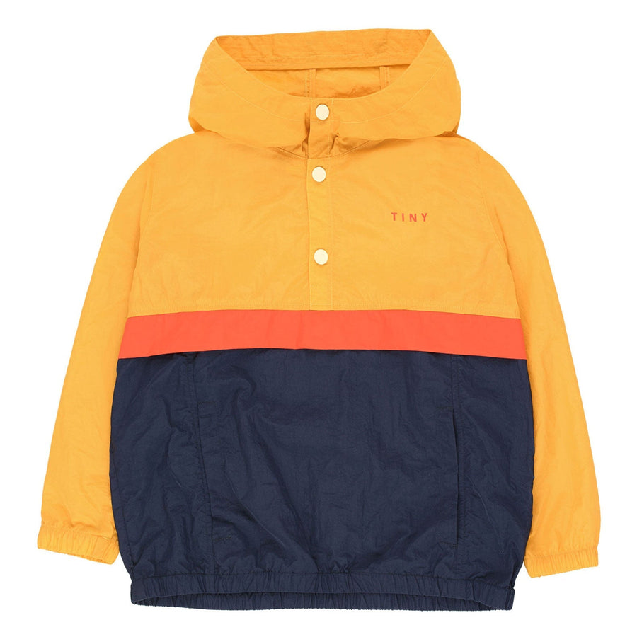 Tiny Cottons Outerwear Tiny Cottons Yellow/Light Navy Colorblock Pullover
