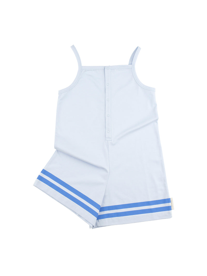 Tiny Cottons pants Tiny Cottons Cerulean Lines Pique Short Onepiece