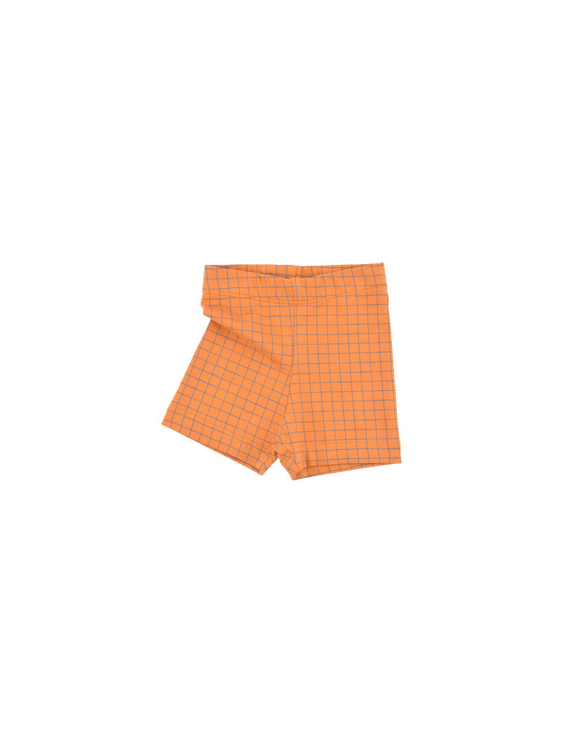 Tiny Cottons pants Tiny Cottons Grid Slim Shorts