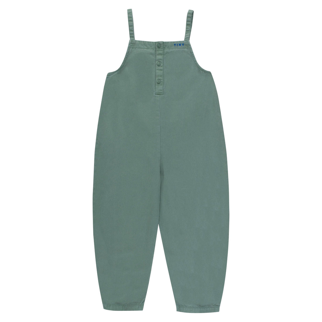 Tiny Cottons pants Tiny Cottons Light Teal Solid Dungaree