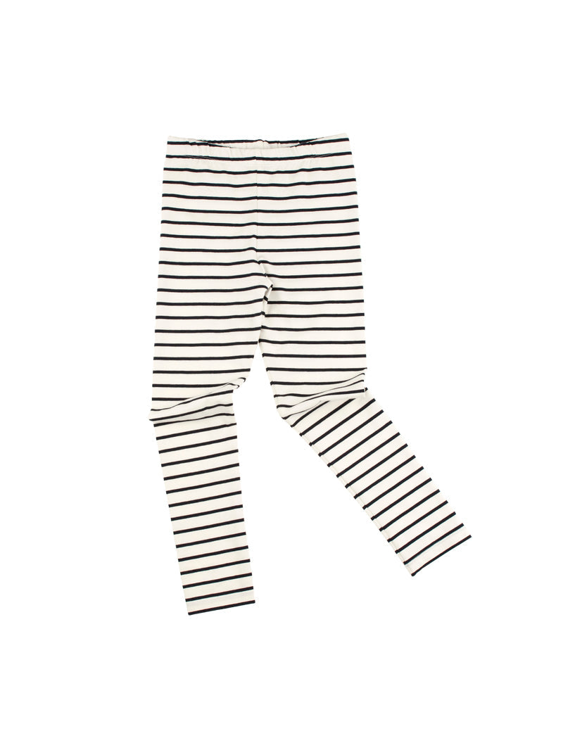 Tiny Cottons pants Tiny Cottons Navy Small Stripes Leggings