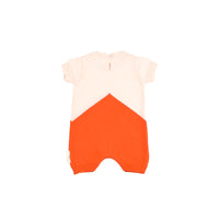 Tiny Cottons Rompers and Bodysuits Tiny Cottons Carmine/Light Pink Colorblock Knit Onepiece