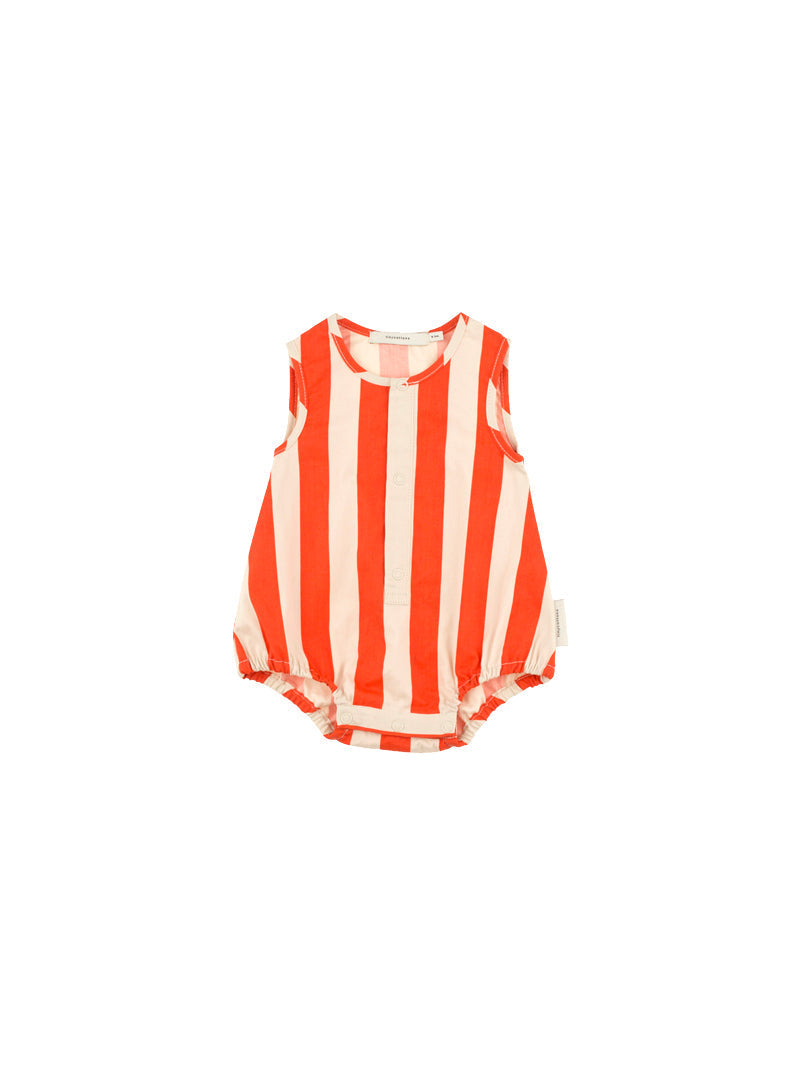 Tiny Cottons Rompers and Bodysuits Tiny Cottons Carmine Stripe Onepiece