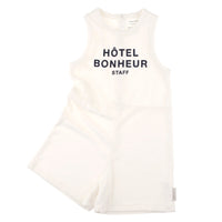 Tiny Cottons Rompers and Bodysuits Tiny Cottons Hotel Bonheur Staff Towel Onepiece