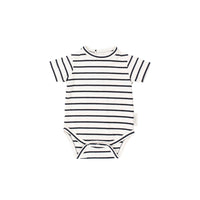 Tiny Cottons Rompers and Bodysuits Tiny Cottons Navy Small Stripes SS Body