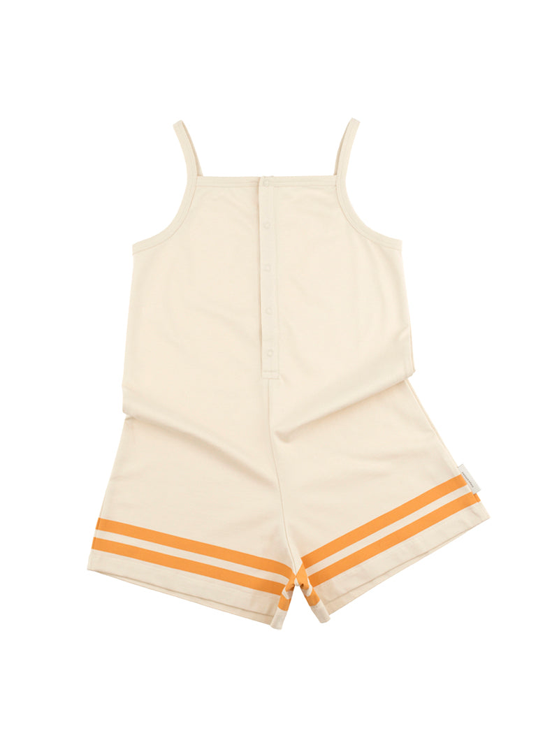 Tiny Cottons Rompers and Bodysuits Tiny Cottons Stone Lines Pique Short Onepiece
