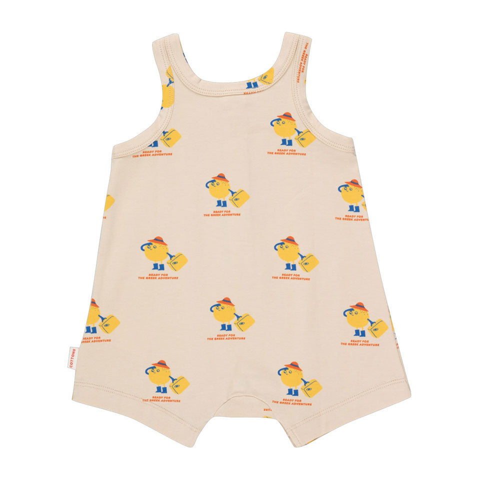 Tiny Cottons rompers Tiny Cottons Dark Vanilla/Yellow Greek Adventure One-Piece