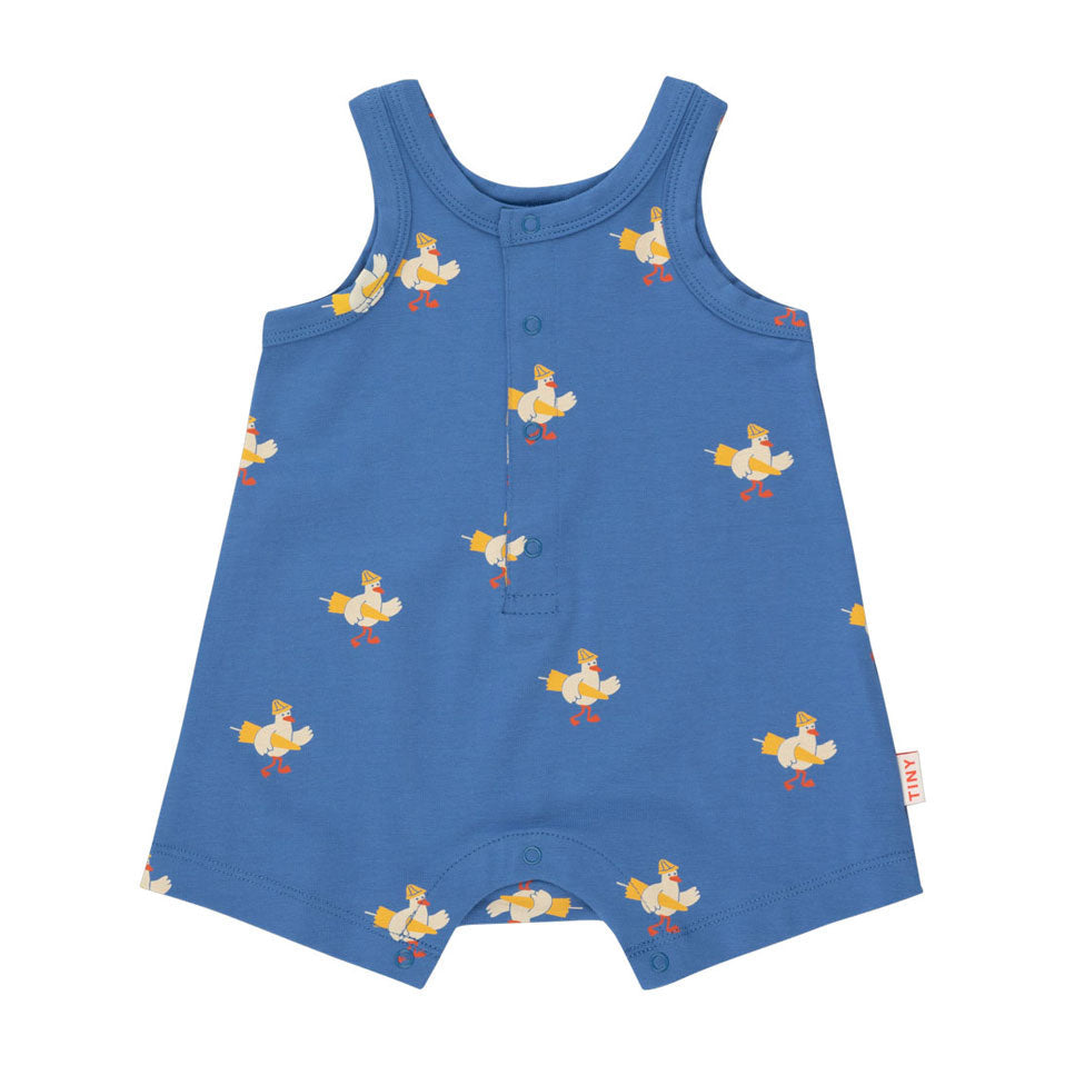 Tiny Cottons rompers Tiny Cottons Night Blue/Light Cream Beach Goose One-Piece