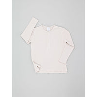 Tiny Cottons sets Tiny Cottons  Basic Beige Rib Tee and Pants Set