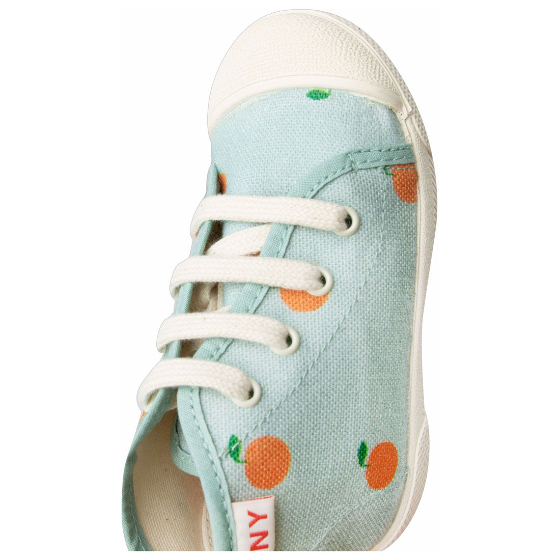 Tiny Cottons shoes Tiny Cottons Cadet Blue/Orange Oranges Hi-Top Sneaker