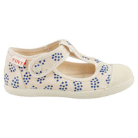 Tiny Cottons shoes Tiny Cottons Light Cream/Ultramarine Forget Me Know Mary Jane
