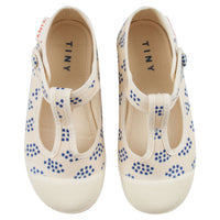 Tiny Cottons shoes Tiny Cottons Light Cream/Ultramarine Forget Me Know Mary Jane