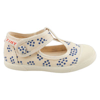 Tiny Cottons shoes Tiny Cottons Light Cream/Ultramarine Forget Me Know Mary Jane