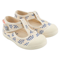 Tiny Cottons shoes Tiny Cottons Light Cream/Ultramarine Forget Me Know Mary Jane