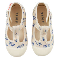 Tiny Cottons shoes Tiny Cottons Light Cream/Ultramarine Forget Me Know Mary Jane