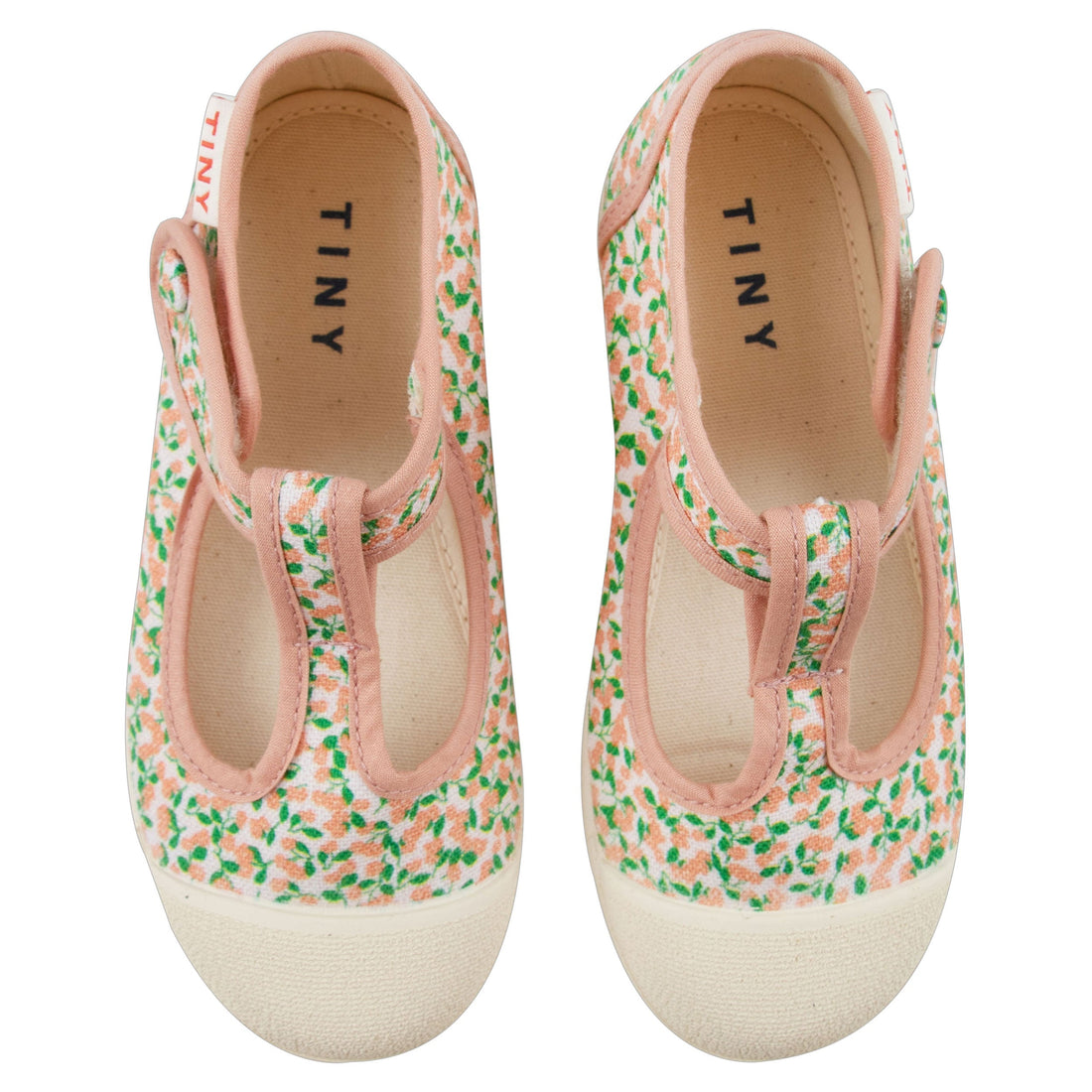 Tiny Cottons shoes Tiny Cottons Pastel Pink/Light Papaya Meadow Mary Jane