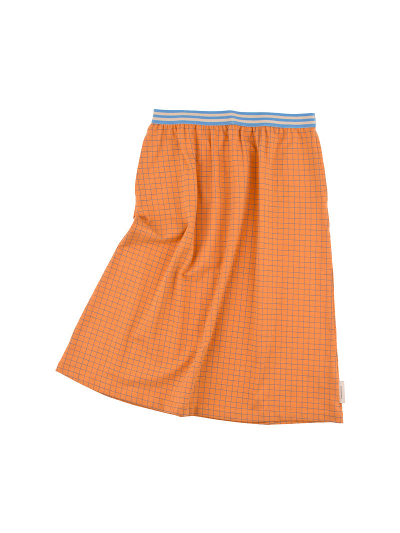 Tiny Cottons skirts Tiny Cottons Grid Mid Length Skirt