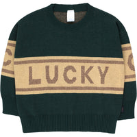 Tiny Cottons sweaters Tiny Cottons Bottle Green Lucky Sweater