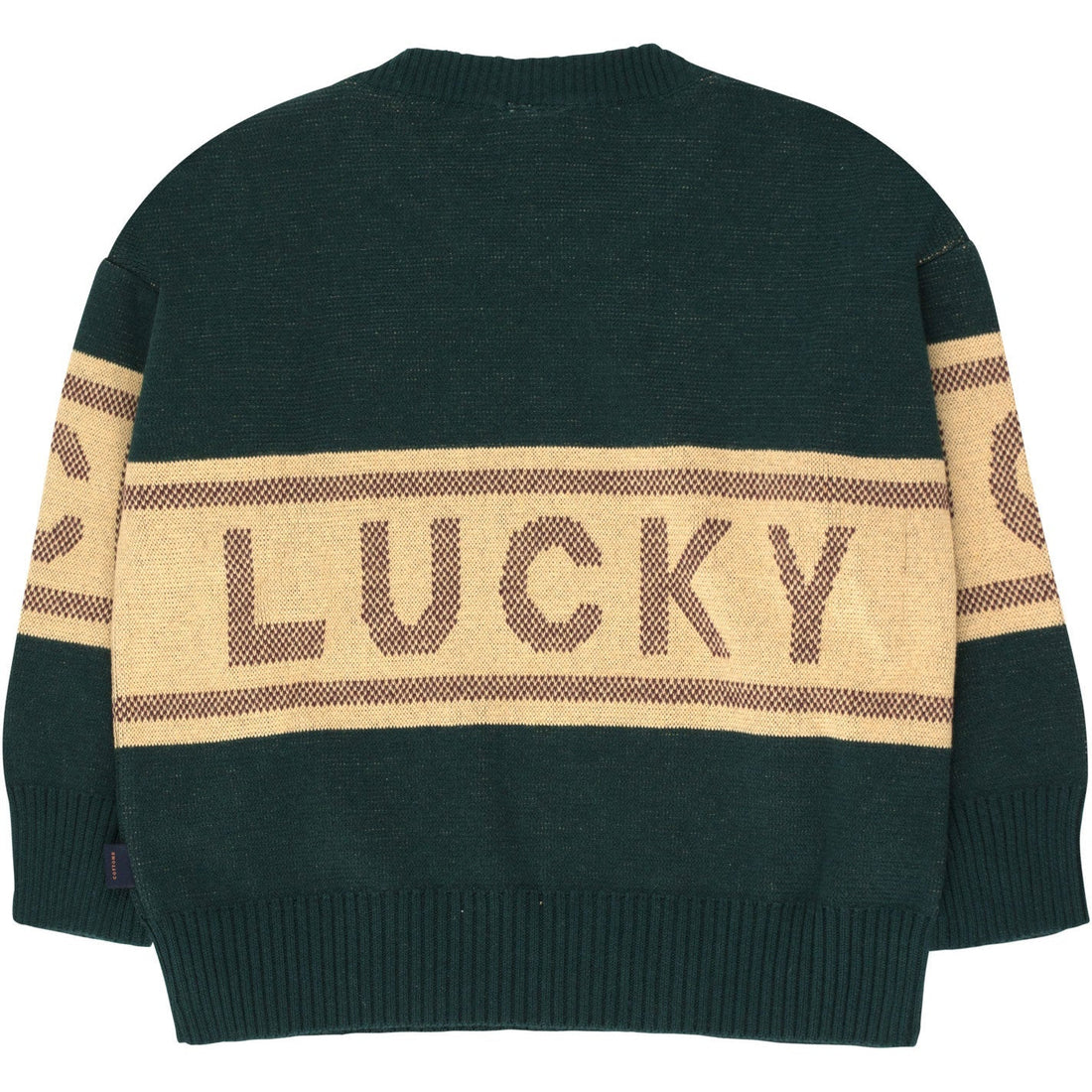 Tiny Cottons sweaters Tiny Cottons Bottle Green Lucky Sweater