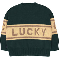 Tiny Cottons sweaters Tiny Cottons Bottle Green Lucky Sweater