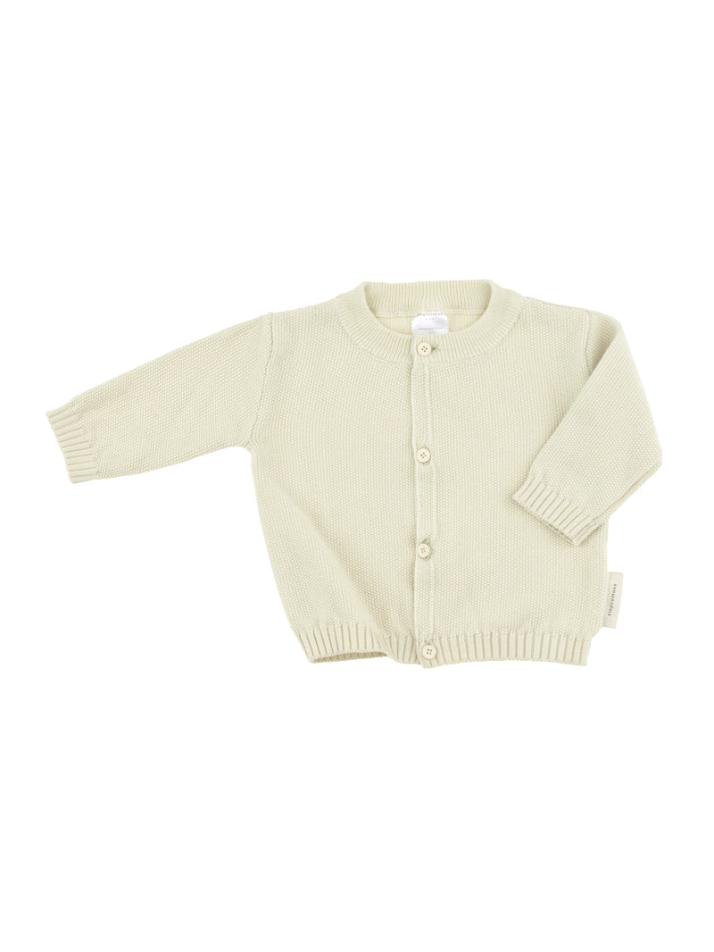 Tiny Cottons sweaters Tiny Cottons Stone Solid Knit Baby Cardigan