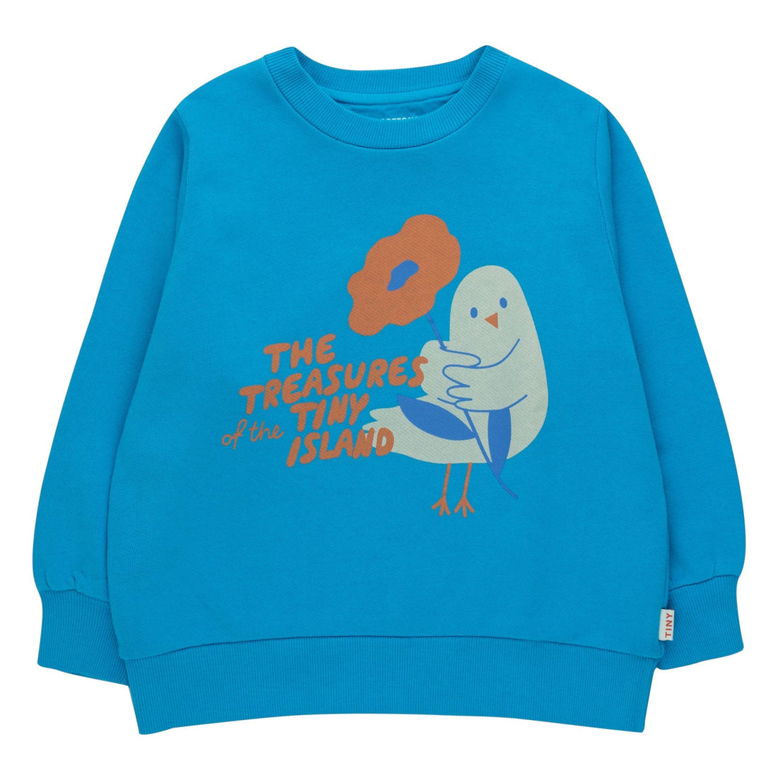 Tiny Cottons sweatshirts Tiny Cottons Bright Blue/Summer Red Tiny Treasure Sweatshirt