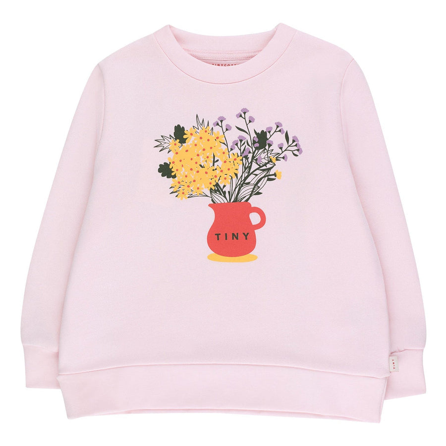 Tiny Cottons sweatshirts Tiny Cottons Light Pink Tiny Flowers Sweatshirt