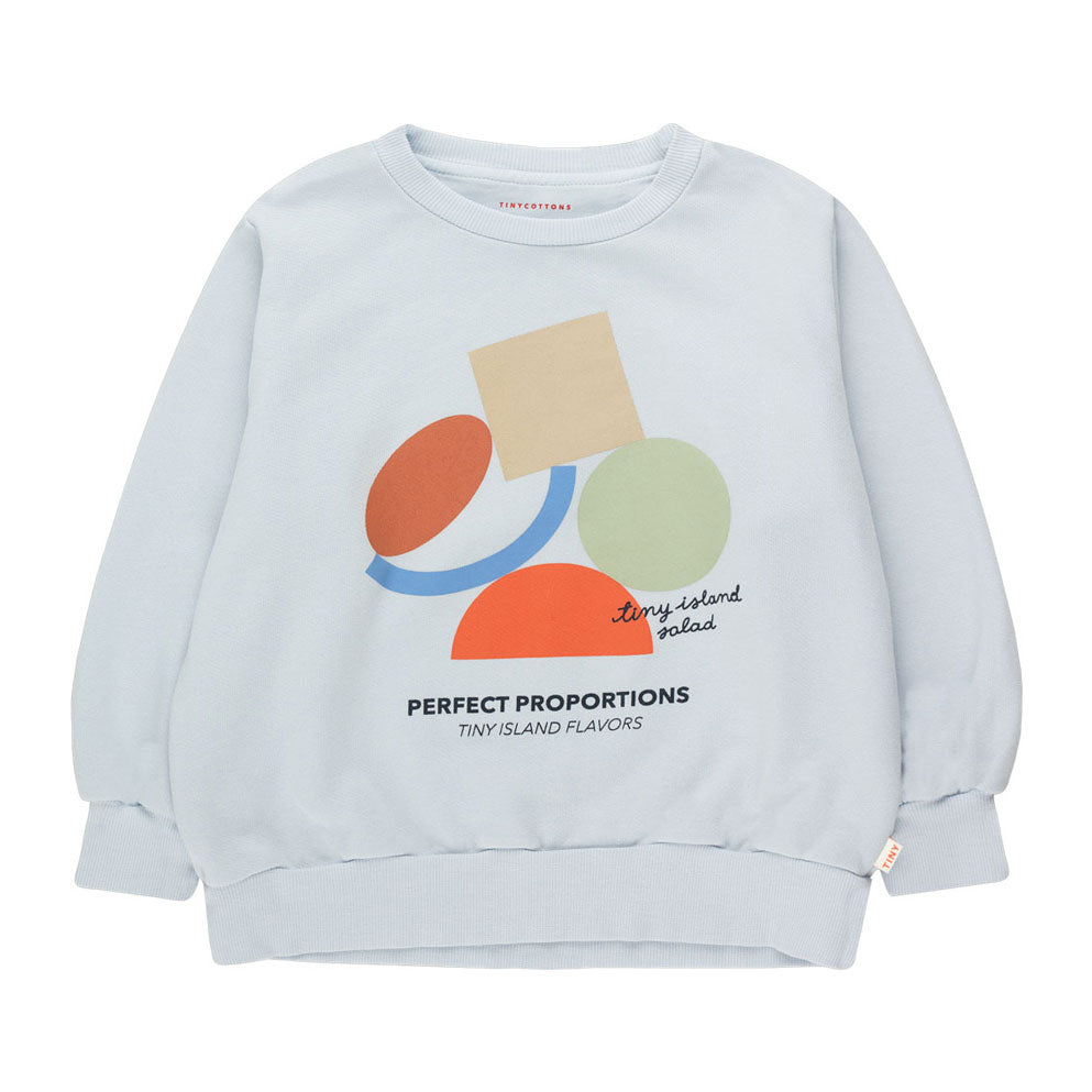 Tiny Cottons sweatshirts Tiny Cottons Pale Blue Perfect Proportions Sweatshirt