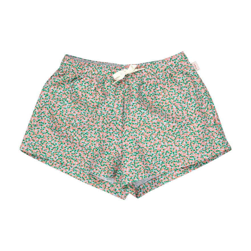 Tiny Cottons swim Tiny Cottons Pale Blue/Light Papaya Meadow Trunks